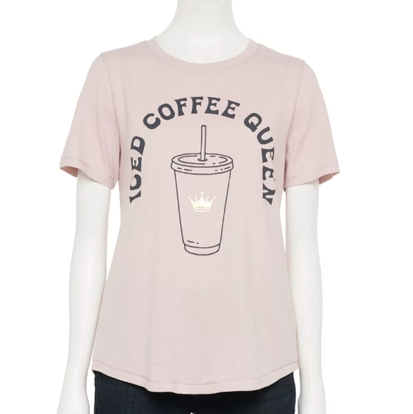 Mighty Fine Tops - Mighty Fine Pink 'Iced Coffee Queen' Tee